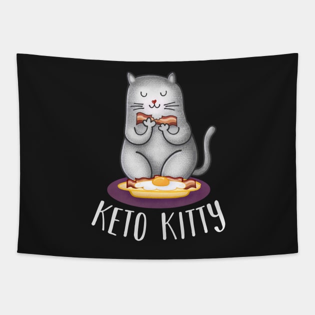 Keto Kitty Tapestry by zeno27