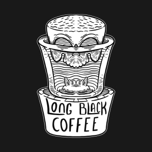 Skull Long Black Coffee T-Shirt