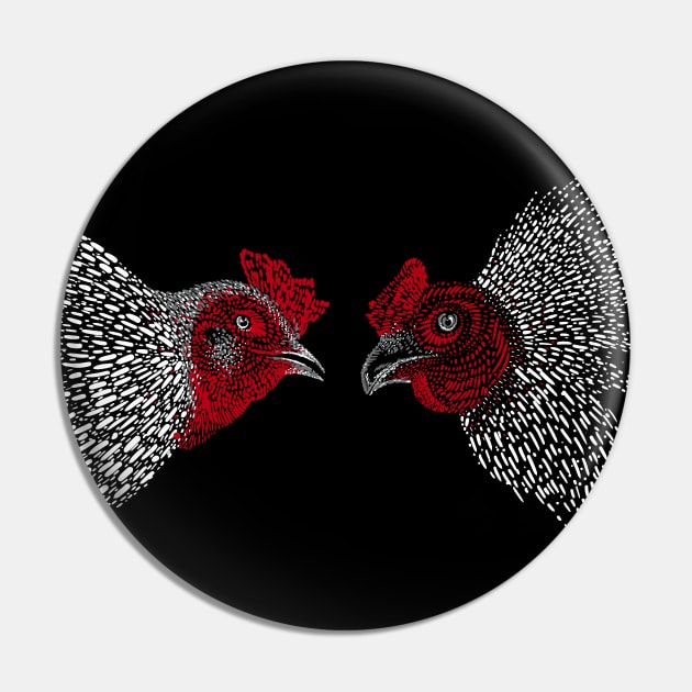 Cockfight on dark background Pin by GeeTee