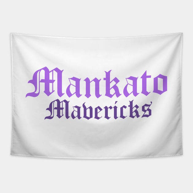 Mankato Mavericks Purple Script Tapestry by sydneyurban