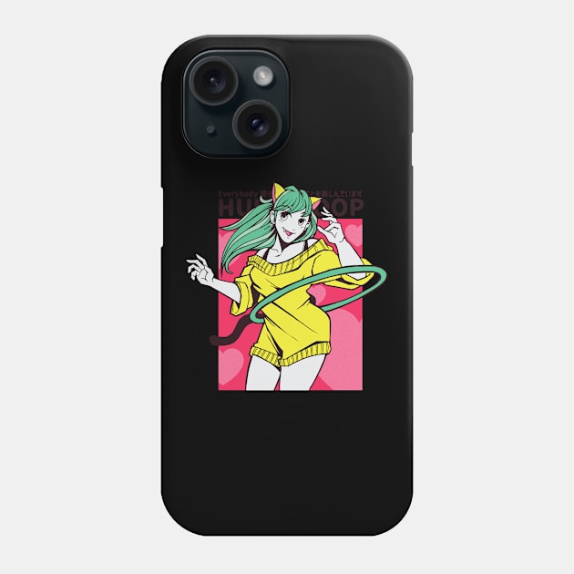 Hula Hopp Anime Girl Phone Case by gdimido
