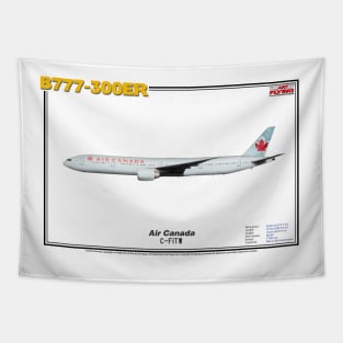 Boeing B777-300ER - Air Canada (Art Print) Tapestry