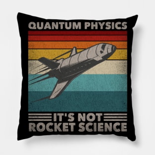 Funny Retro 80´s Rocket Science Quantum Physics Pillow