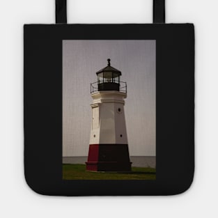 Vintage Vermilion Lighthouse Tote