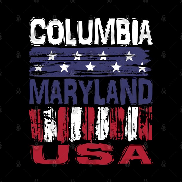 Columbia Maryland USA T-Shirt by Nerd_art