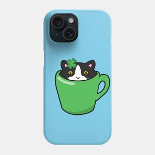 St Patrick's day cat Phone Case