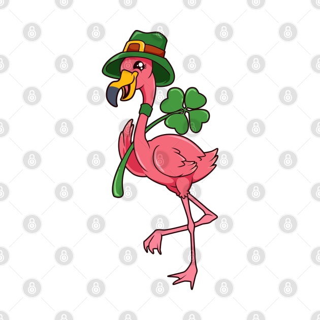 Flamingo Leprechaun - St Patricks Flamingo by Modern Medieval Design