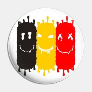 Funny Horror Belgium Art Pin