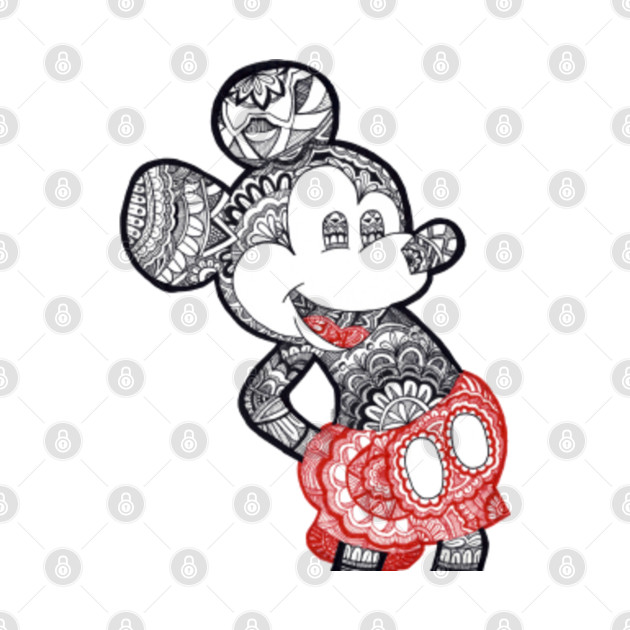 mickey mouse zentangle - Disney - Mask | TeePublic