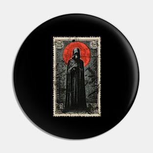 Dark Postage Stamp Pin