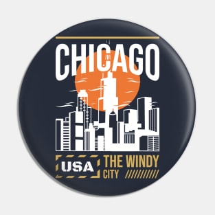 Chicago, The Windy City Pin