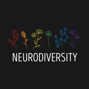 Neurodiversity Autism Awareness ADHD Flower Autistic T-Shirt