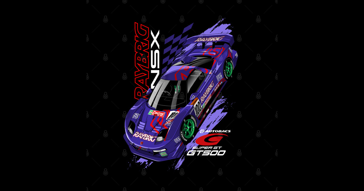 Super GT Legend – Retro JDM GT500 Race Car Illustration - Retro Jdm ...