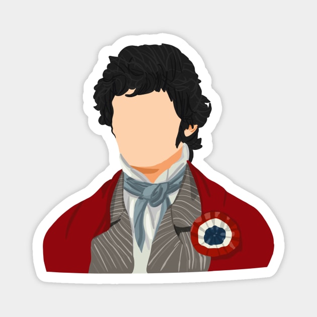 Courfeyrac from Les Misérables Magnet by byebyesally