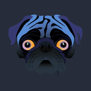 Halloween Pug Sad Spooky T-Shirt