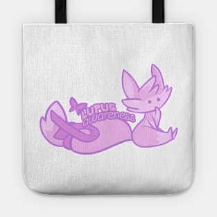 Lupus Awareness - Chibi Kawaii Wolf Tote