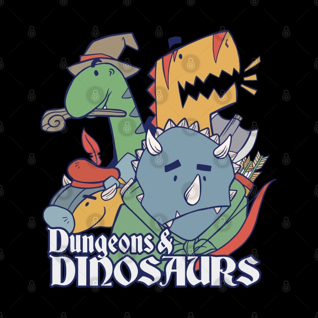 Dungeons and Dinosaurs - DND by GasparArts