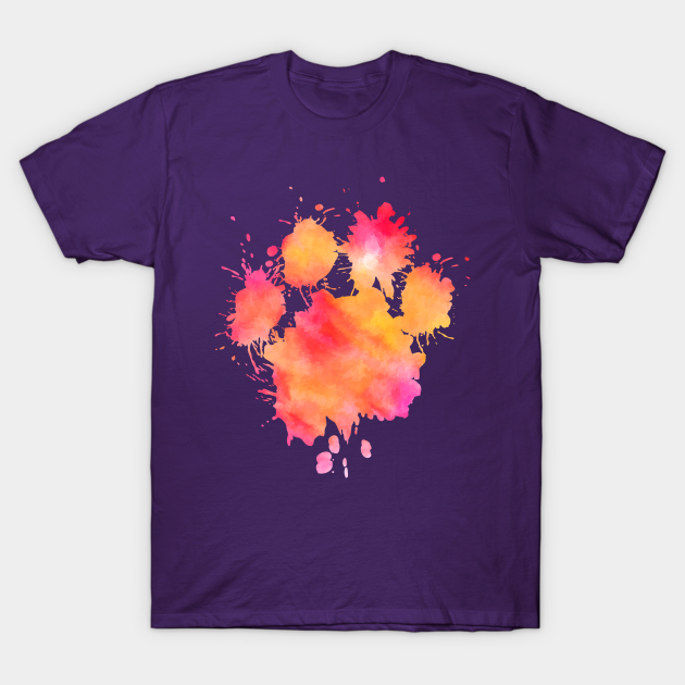 Discover Colorful Watercolor dog paw - Dog Paw Print - T-Shirt