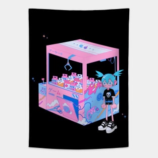 Arcade Girl (transparent) Tapestry