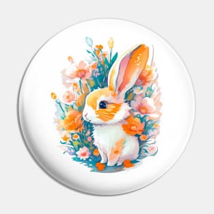 Minimal Cute Baby Rabbit Pin