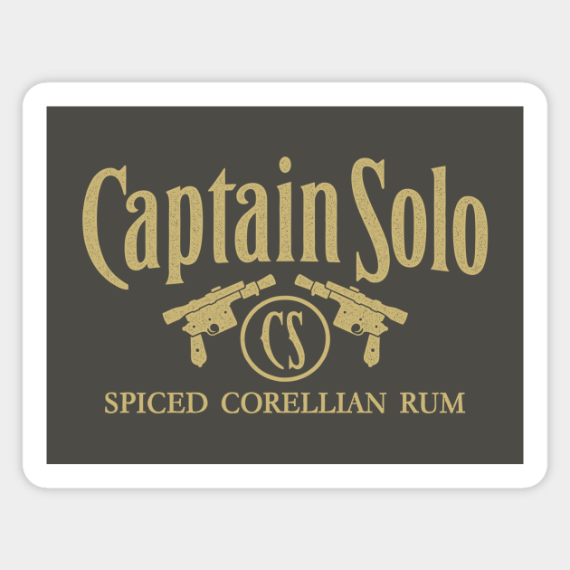 CAPTAIN SOLO RUM - Han Solo - Sticker
