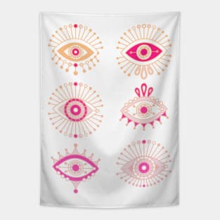 evil eyes Tapestry