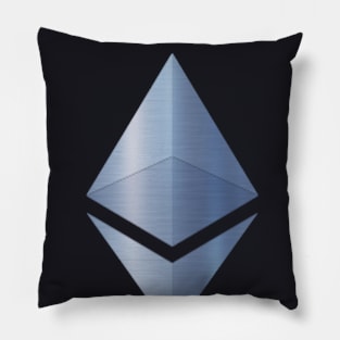 Ethereum (ETH) Logo - Metallic Pillow