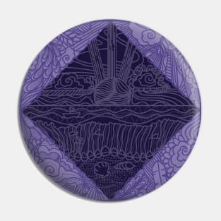 NATURE MANDALA PURPLE Pin