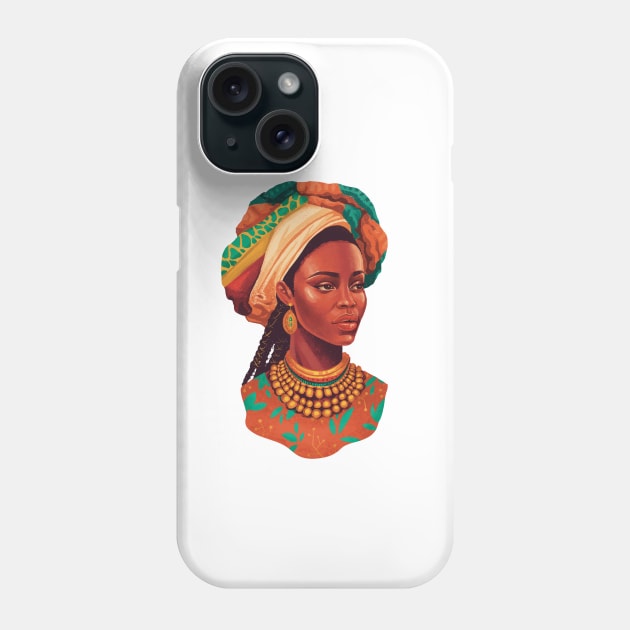 African Woman Phone Case by rraynerr