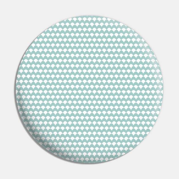 Ovals - Eggshell Blue Pin by NolkDesign