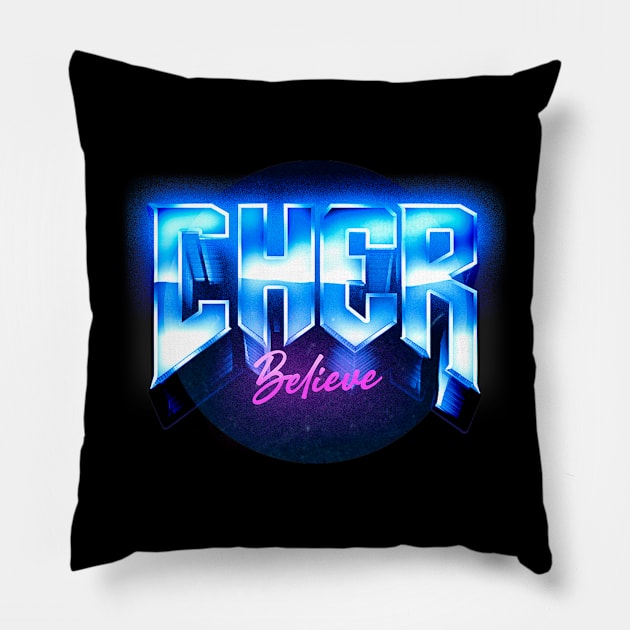 Cher Glam Rock Pillow by EduardoLimon