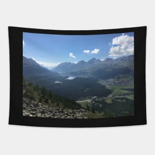 Swiss landscape in Engadin Tapestry