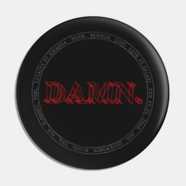 Kendrick Lamar DAMN. Album Pin by BenBigg