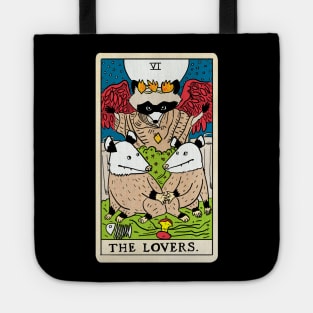 Opossum Tarot Card The Lovers Tote