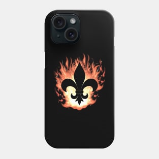 Flaming Fleur De Lis Phone Case