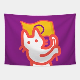 owie waving intersex flag Tapestry