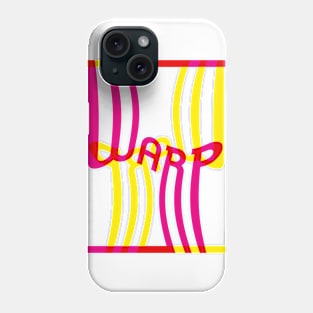 Warp Typography (Magenta Yellow Red) Phone Case