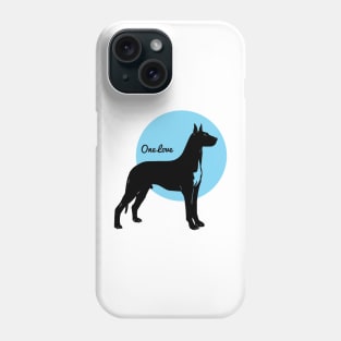 Just a One Love Great Dane orange Phone Case