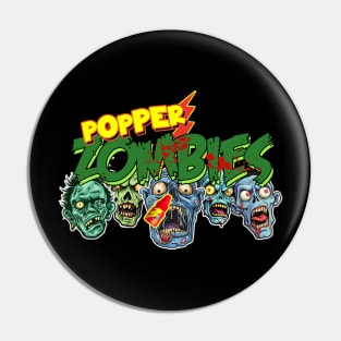 Popper Zombies Pin