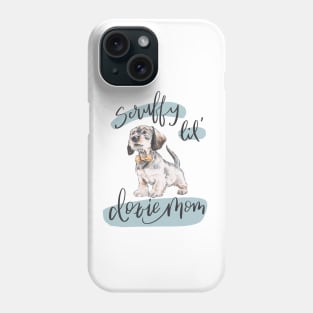 Scruffy Lil Doxie Mom Orange Bowtie Phone Case