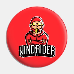 Biker character Pin