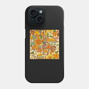 Toadstools and flowers Phone Case