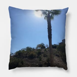 Palm Tree under the Sun Pillow