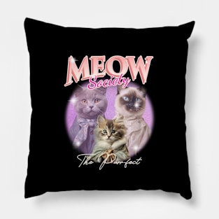 Meow Lovers Gifts For Cat Lovers Pillow