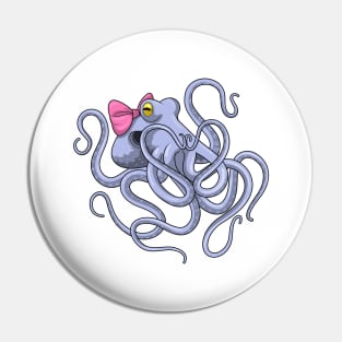 Octopus Ribbon Pin