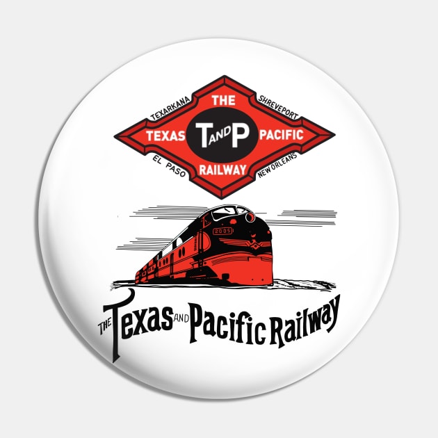 The Texas and Pacific Railway Company Pin by MotorManiac