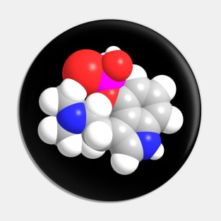 Psilocybin Molecule Chemistry Pin