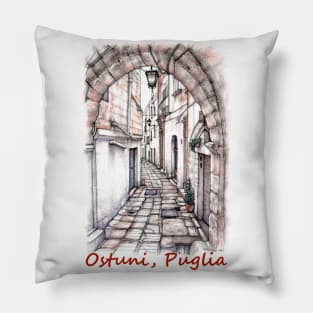 Ostuni BR, Puglia, Italy Pillow