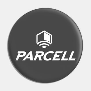 Parcell Stacked - White Logo Pin