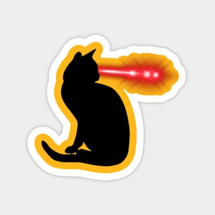 Laser Black Cat Magnet